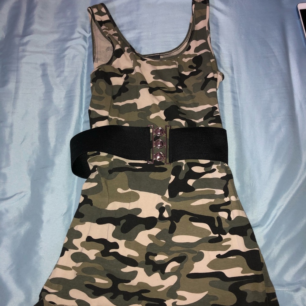Dots camo dress